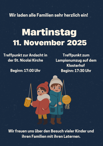 Plakat Sankt Martinstag