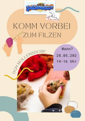 Filzen! MoJa 28.05 Möllensdorf Filzen