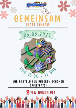 Blumen basteln MoJa 05.05 Hundeluft Spielplatzdeko