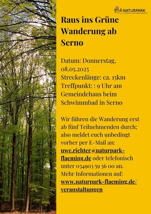 Raus ins Grüne Wanderung ab Serno Raus ins Grüne Wanderung Serno 08.05.2025