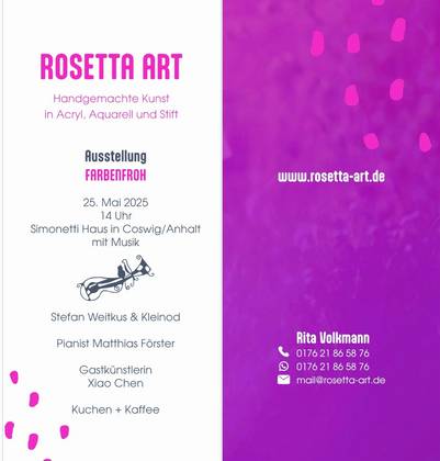 Rosetta Art Flyer Din lang Rosetta bearbeitet