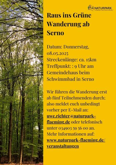 Raus ins Grüne Wanderung ab Serno Raus ins Grüne Wanderung Serno 08.05.2025