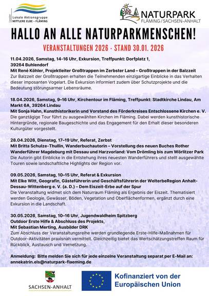 Naturparkmenschen Veranstaltungen Stand 30.01.2026 Seite 2