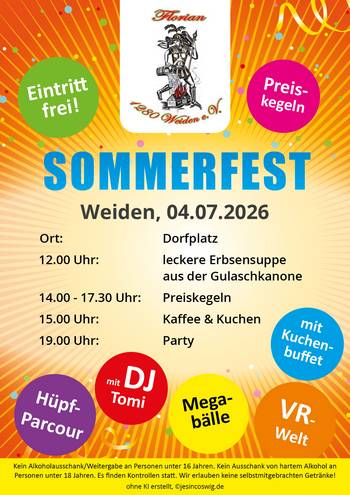 FW Verein Weiden Flyer Sommerfest2026 210x297mm VS02
