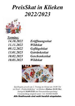 PreisSkat in Klieken Gross 2022