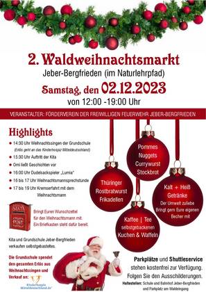 2. Waldweihnachtsmarkt Flyer 2023 001