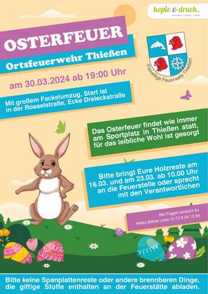 Osterfeuer Thießen