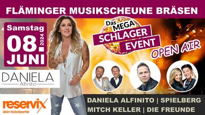 MEGA SCHLAGER EVENT 08.06.2024 LED WAND Dessau orange