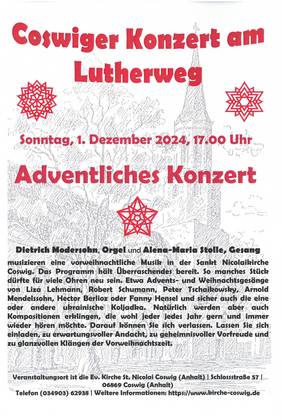 Adventskonzert Advent 2024