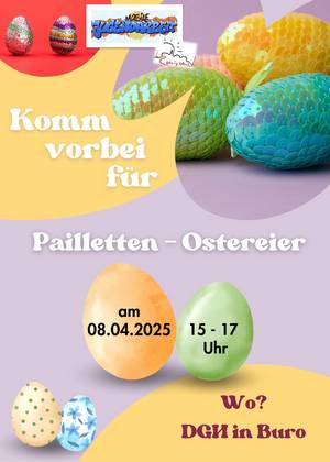 MoJa 08.04 Buro Pailletten Ostereier