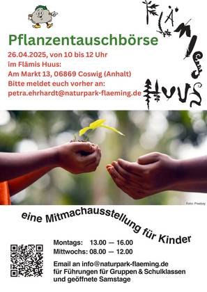 Pflanztauschbörse im Flämis Huus 26.04. Flämis Huus Pflanztauschbörse