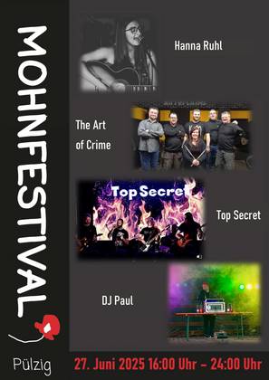 Poster 2. Mohnfestival 2025 Poster