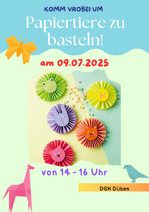 Pappiertiere MoJa 09.07 Düben Papiertiere