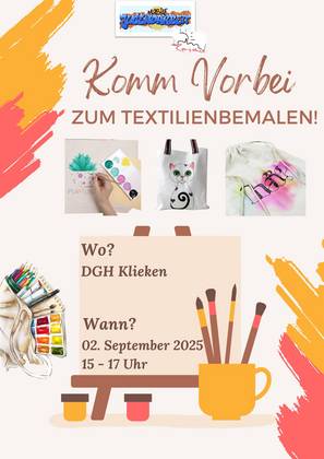 Textilien bemalen MoJa 02.09 Klieken Textilienbemalen