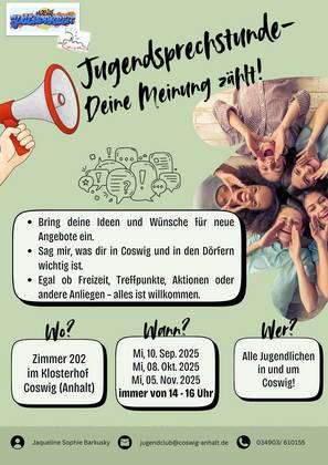 Jugendsprechstunde Jugendsprechstunde 2025