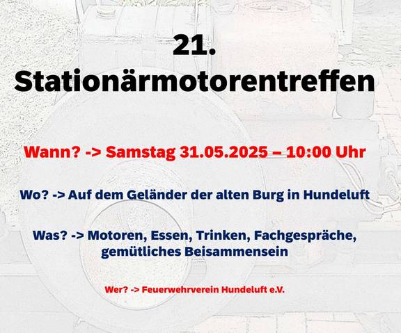 Stationäremotorentreffen Stationäremotorentreffen KW 21
