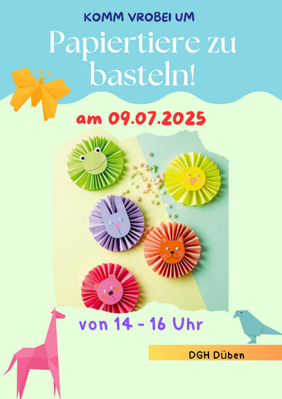 Pappiertiere MoJa 09.07 Düben Papiertiere