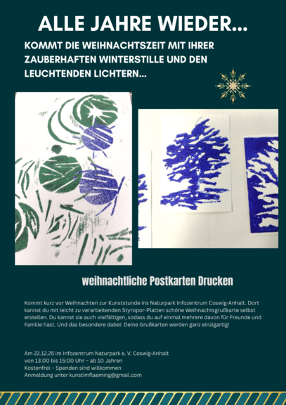 22.12.2025 Weihnachtspostkarten Naturpark Fläming