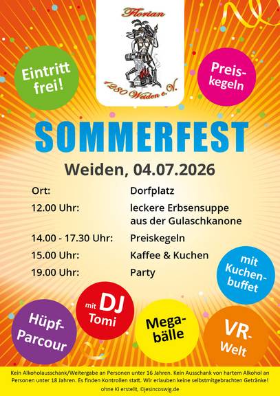 Sommerfest FW Verein Weiden Flyer Sommerfest2026 210x297mm VS02